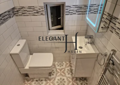 Modern bathroom renovation in Central London by Trusted Construction LTD