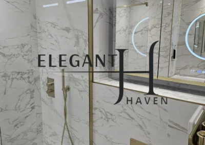 Bespoke bathroom design with premium materials by Trusted Construction LTD.