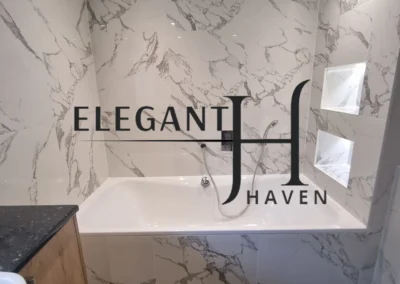 Functional bathroom makeover in London with modern fixtures.