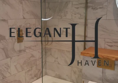 Elegant bathroom refurbishment in London with modern design elements.