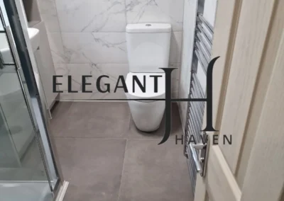 High-end bathroom makeover by Trusted Construction LTD in North London.