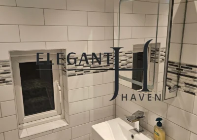 Luxury bathroom refurbishment project completed in North London.